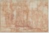 drawing: The Visitation. red chalk with touches of black chalk on paper