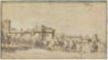 drawing: Landscape with Buildings (a); Landscape (b). pen and brown ink, grey wash, black chalk, heightened with white on paper