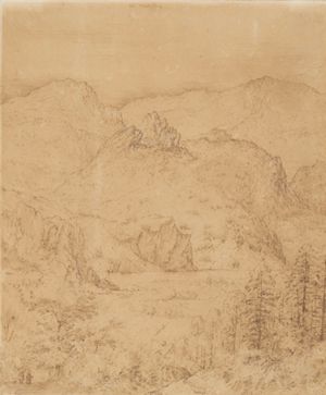 Alpine Landscape (View of Waltensburg)