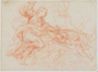 drawing: Jael and Sisera (a); Sketches for Judith of Holofernes (b). red chalk on paper